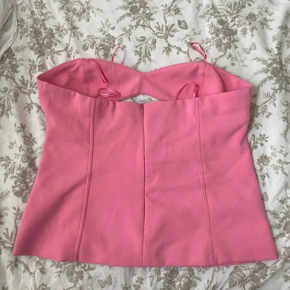 ZARA Pink Corset Top - Picture 2 of 5